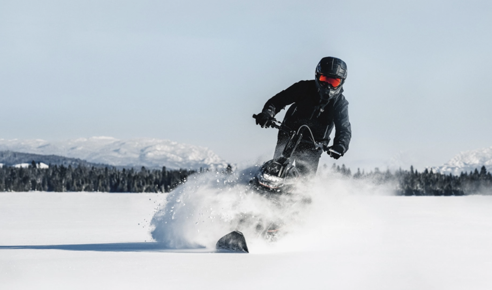 Meet The World's First Stand-Up Snowmobile