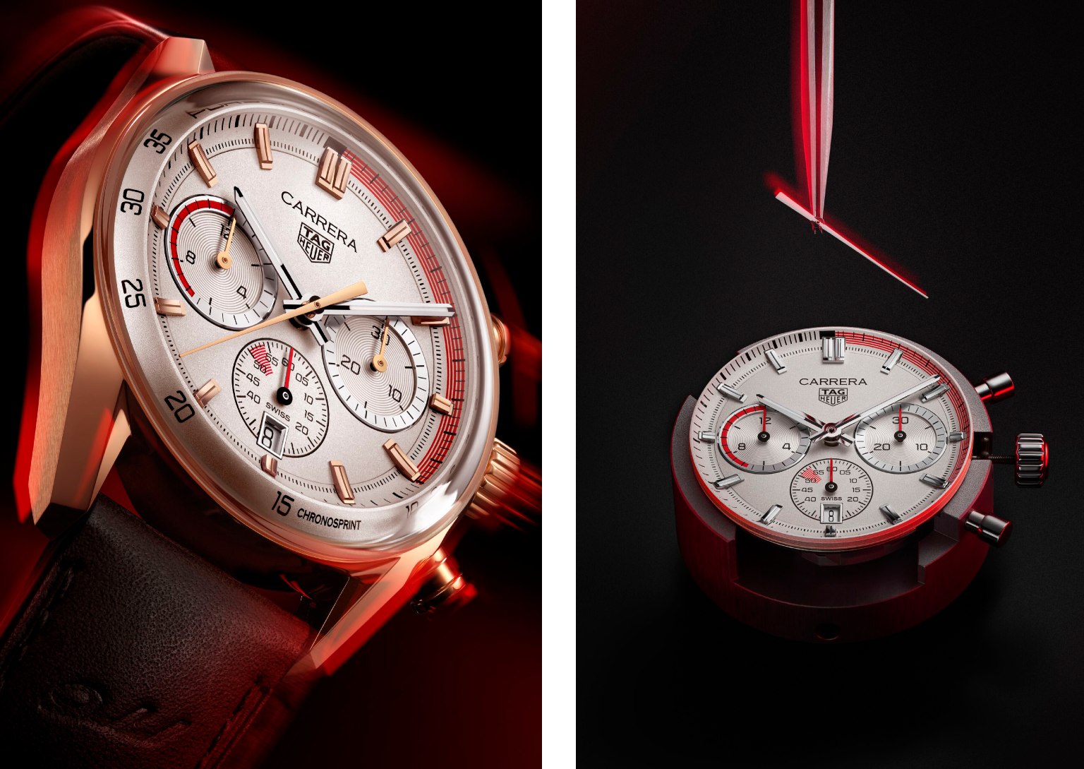 60 years of history and tradition meet with the Carrera Chronograph